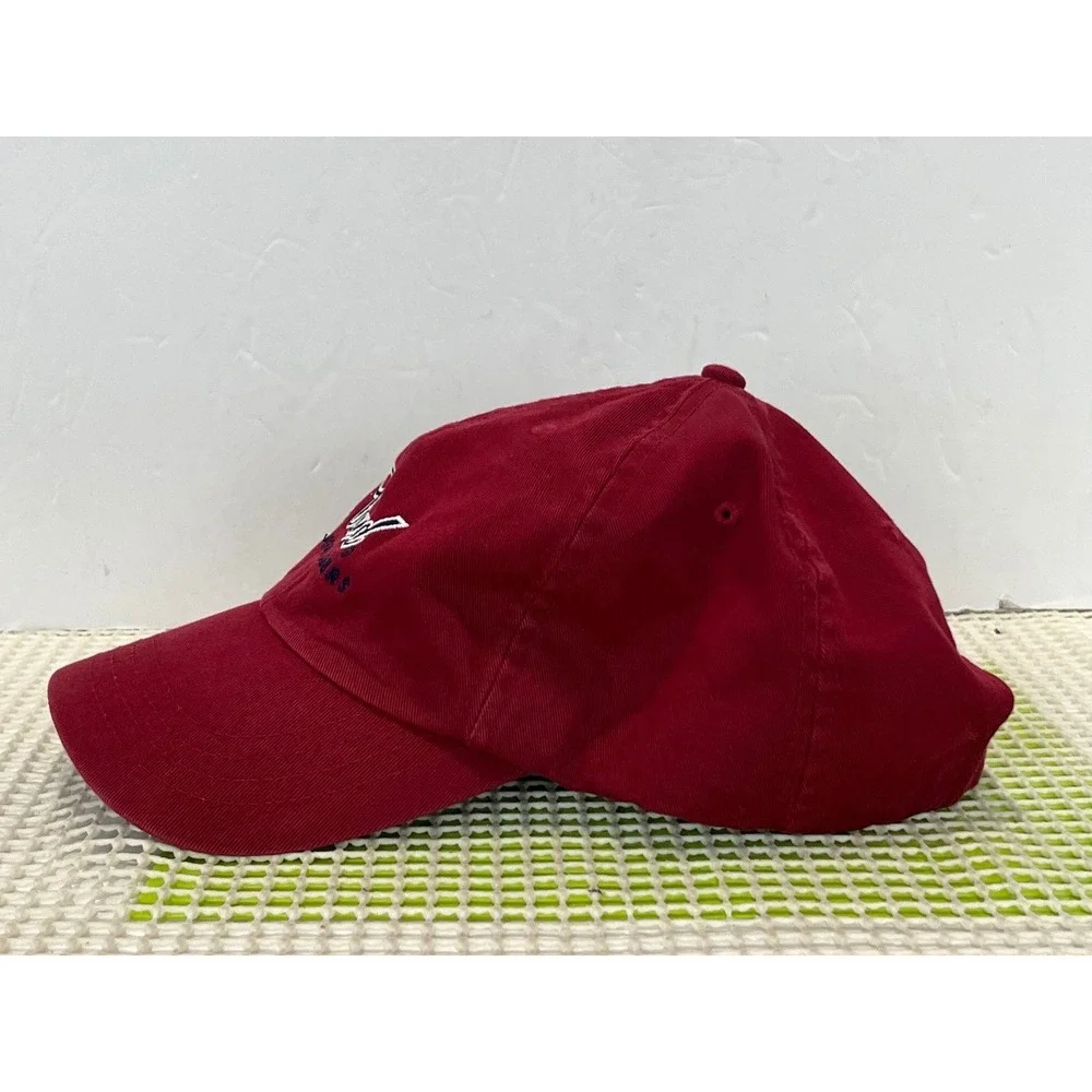 Budweiser King of Beers Hat Maroon Red Cotton Adjustable Strapback Dad Cap Logo